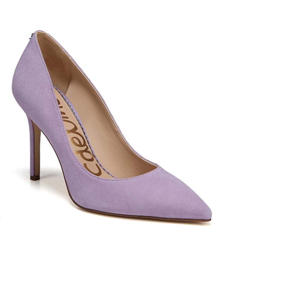 Sam Edelman Hazel Pointed Toe Pump - lavender suede
